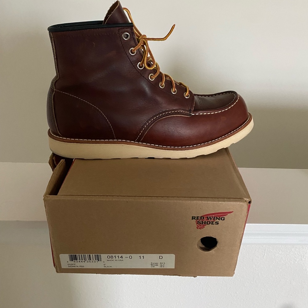 Red Wing Shoes Brown Leather Boots